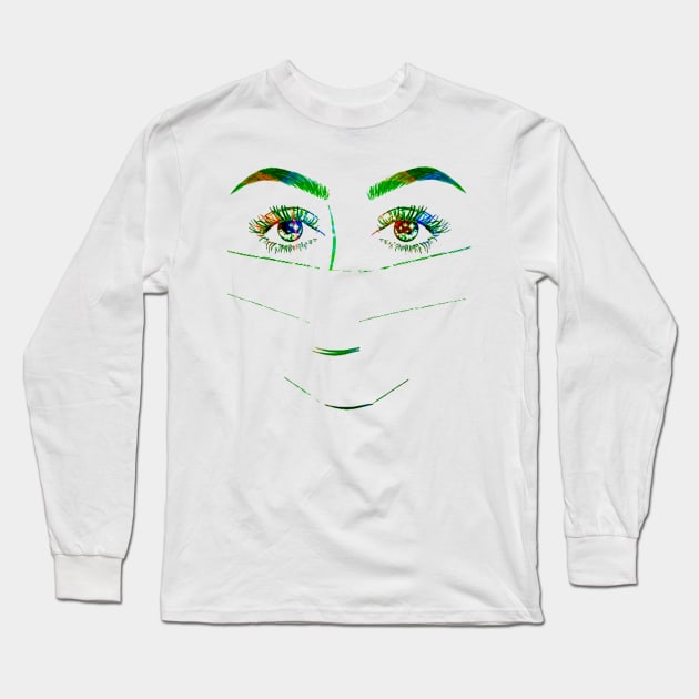 Facemask Long Sleeve T-Shirt by viviUk